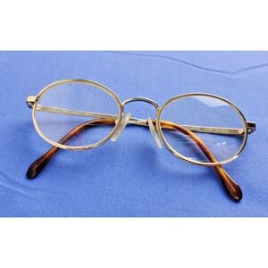 Charmant Eyeglasses Frame Color-DA CH8010 Women's Gold Titanium Round 47-20-135
